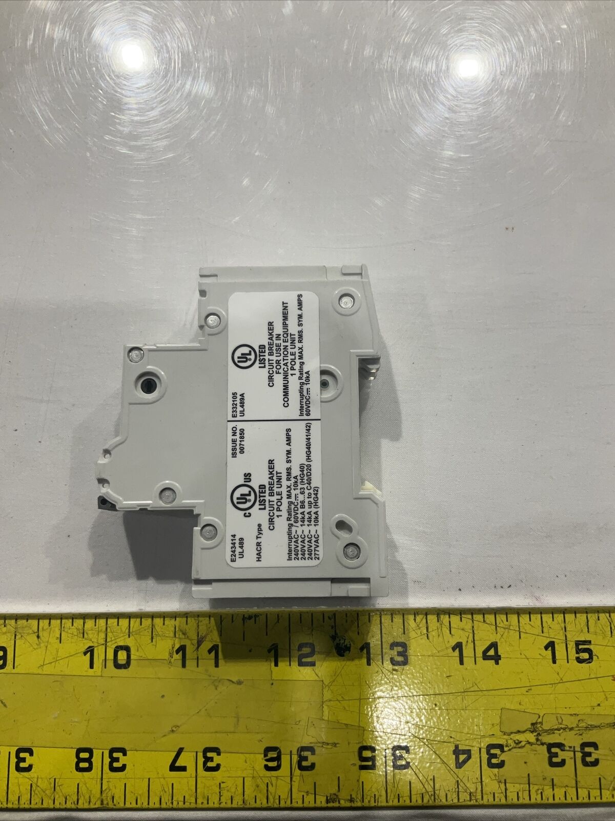 SIEMENS 5SJ4104-7HG40  CIRCUIT BREAKER 4A 1P 240V U3s