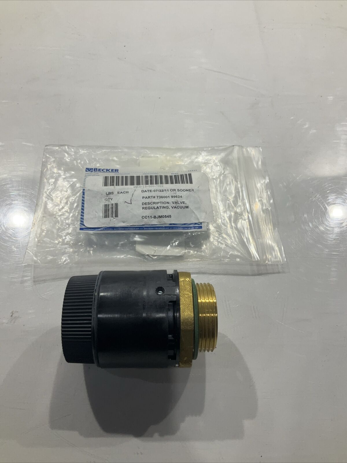 BECKER 73600199624 VALVE REGULATING , VACUUM  U3S