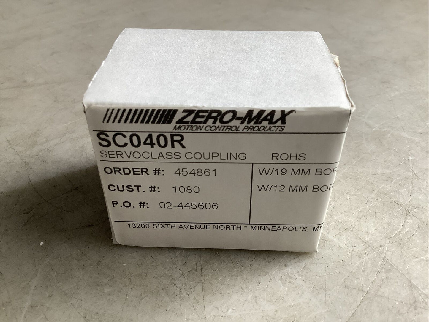 ZERO-MAX SC040R SERVOCLASS COUPLING U3S