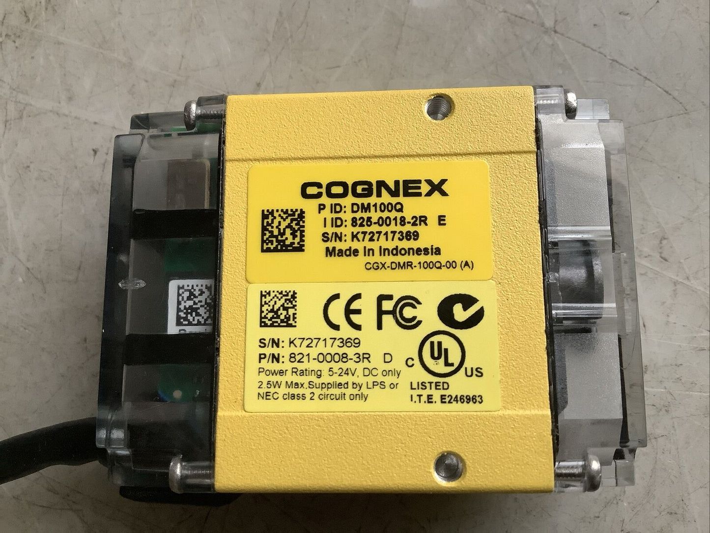 COGNEX DM100Q 825-0018-2R E BARCODE READER U3S
