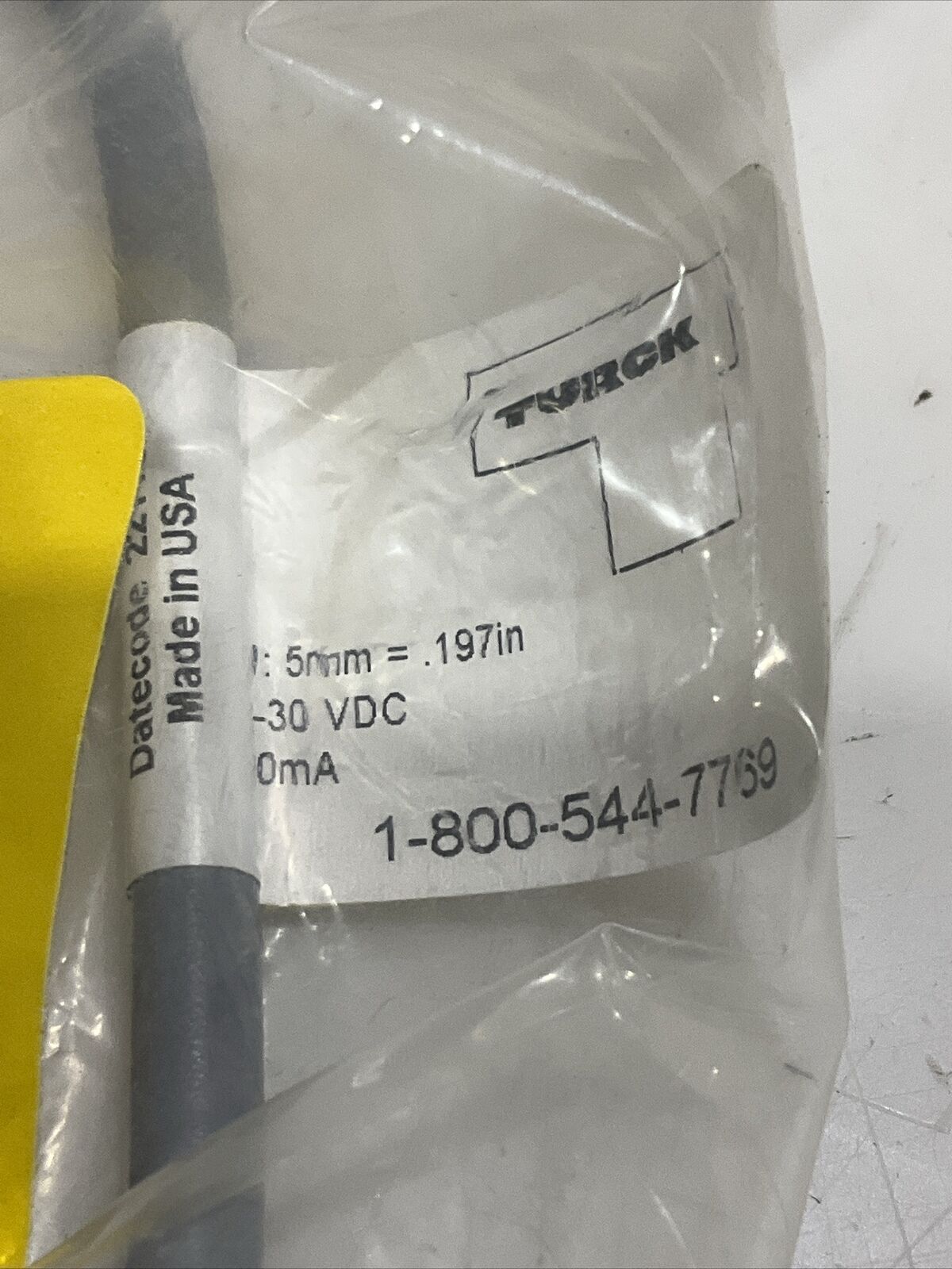 TURCK T4670481-1 BI5-G18K-AP6X-0.3M-RS 4T WIRED PROXIMITY SENSOR U3S
