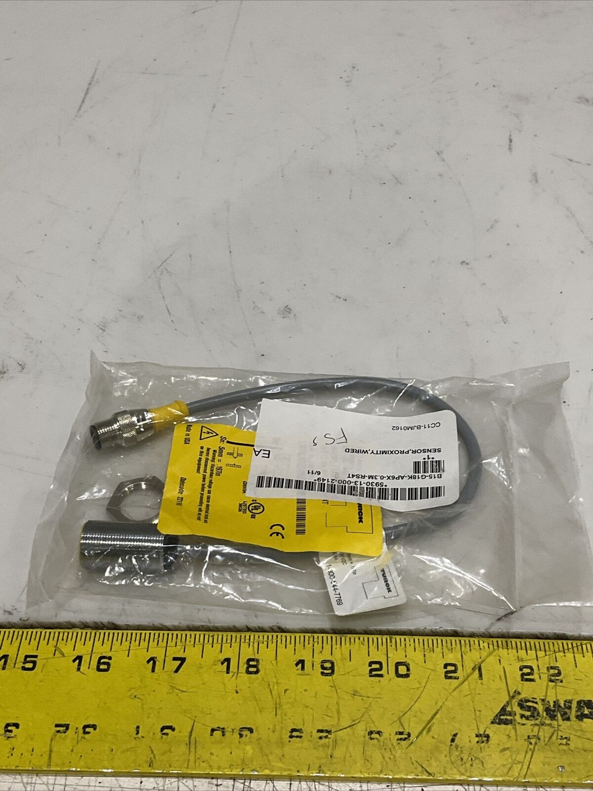 TURCK T4670481-1 BI5-G18K-AP6X-0.3M-RS 4T WIRED PROXIMITY SENSOR U3S