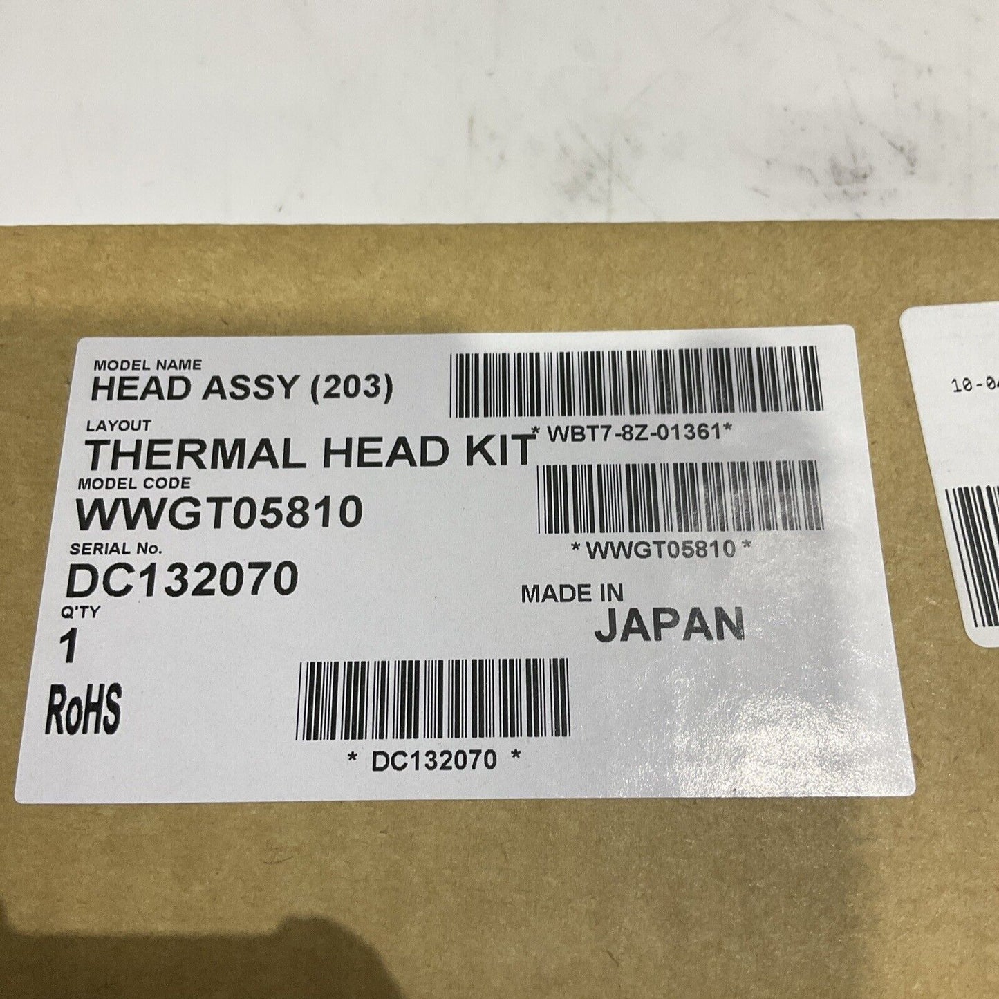 SATO KPM-112-8TAR2-SK DIRECT THERMAL PRINTHEAD GT4 BC U3S