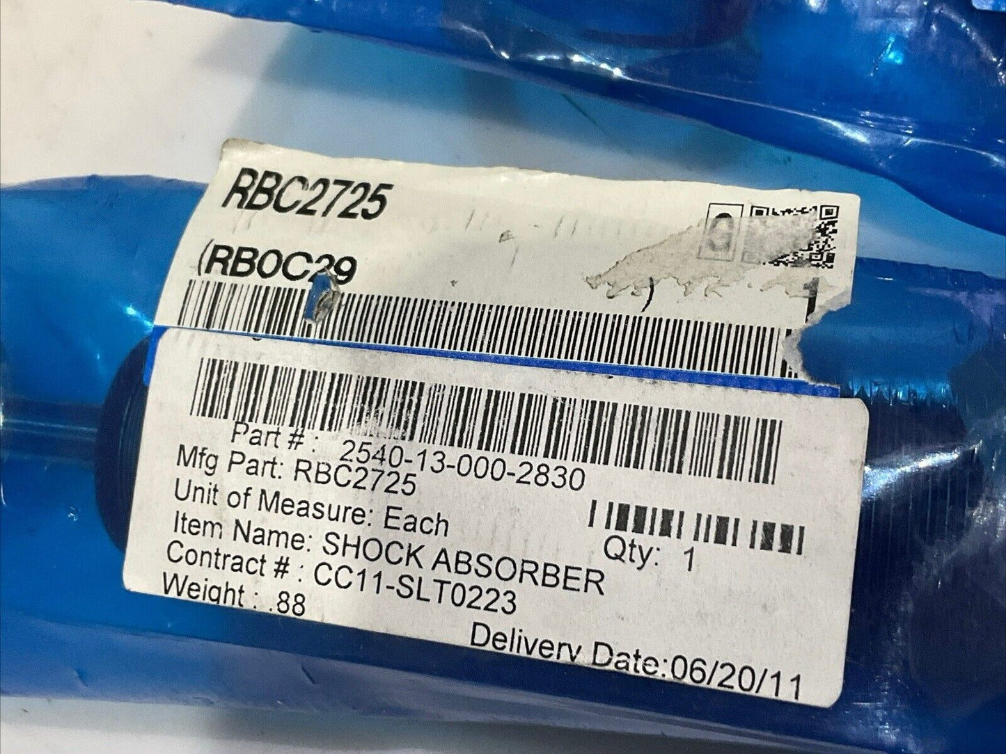 SMC RBC2725 SHOCK ABSORBER LOT OF 3 U3S