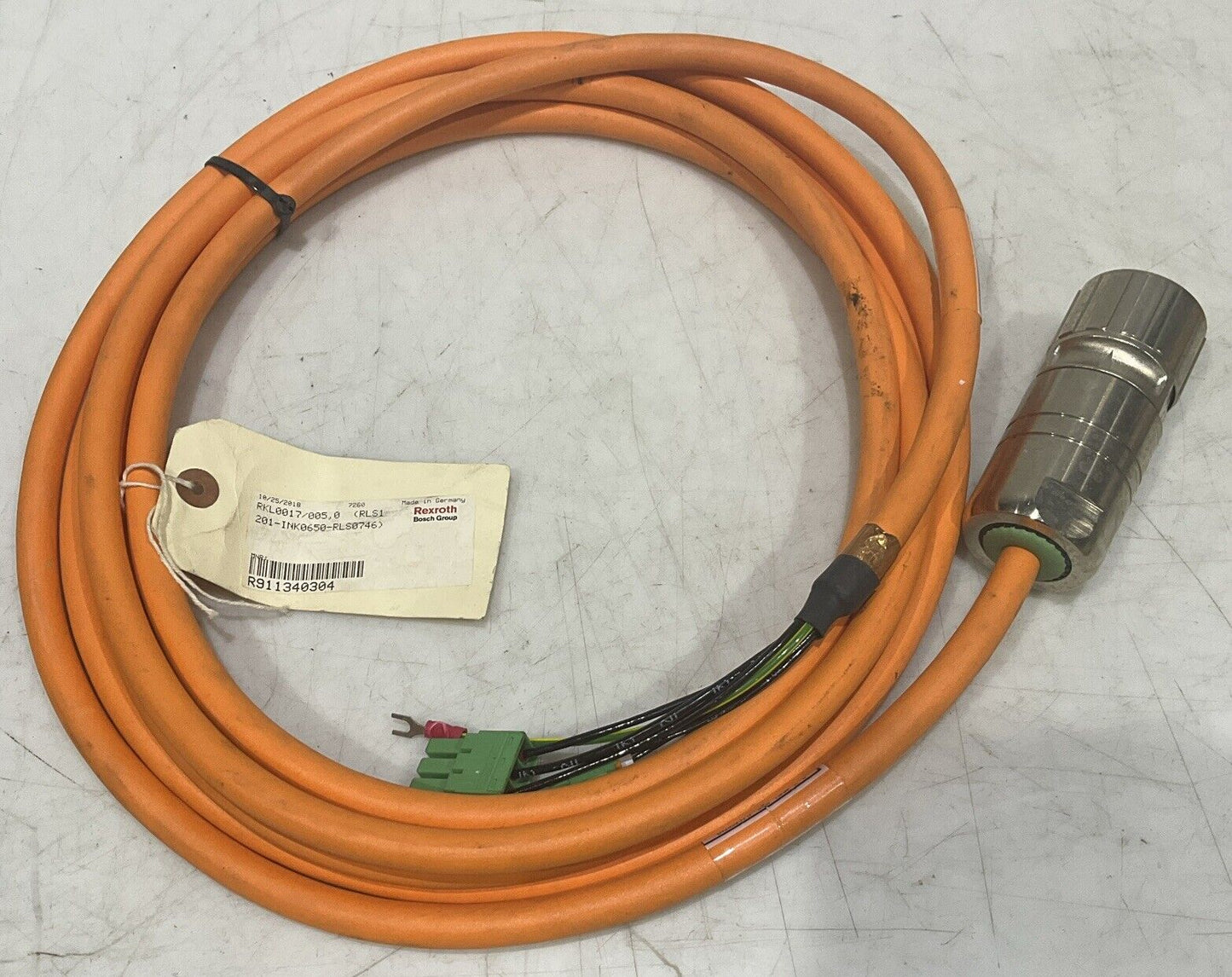 REXROTH RKL0017/005 RLS1 201-1NK0650-RLS0746 CABLE ASSEMBLY U4M