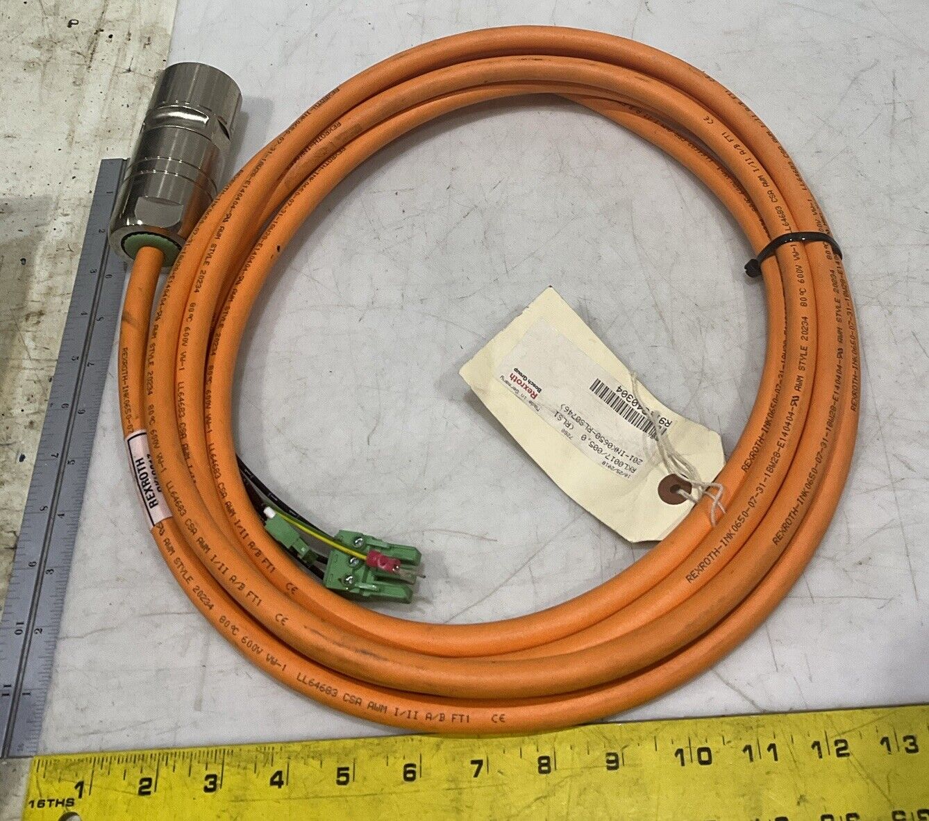 REXROTH RKL0017/005 RLS1 201-1NK0650-RLS0746 CABLE ASSEMBLY U4M