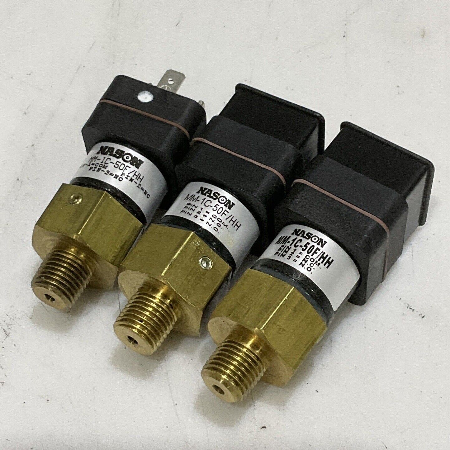 NASON MM-1C-50F/HH LOW PRESSURE SWITCH LOT OF 3 U3S