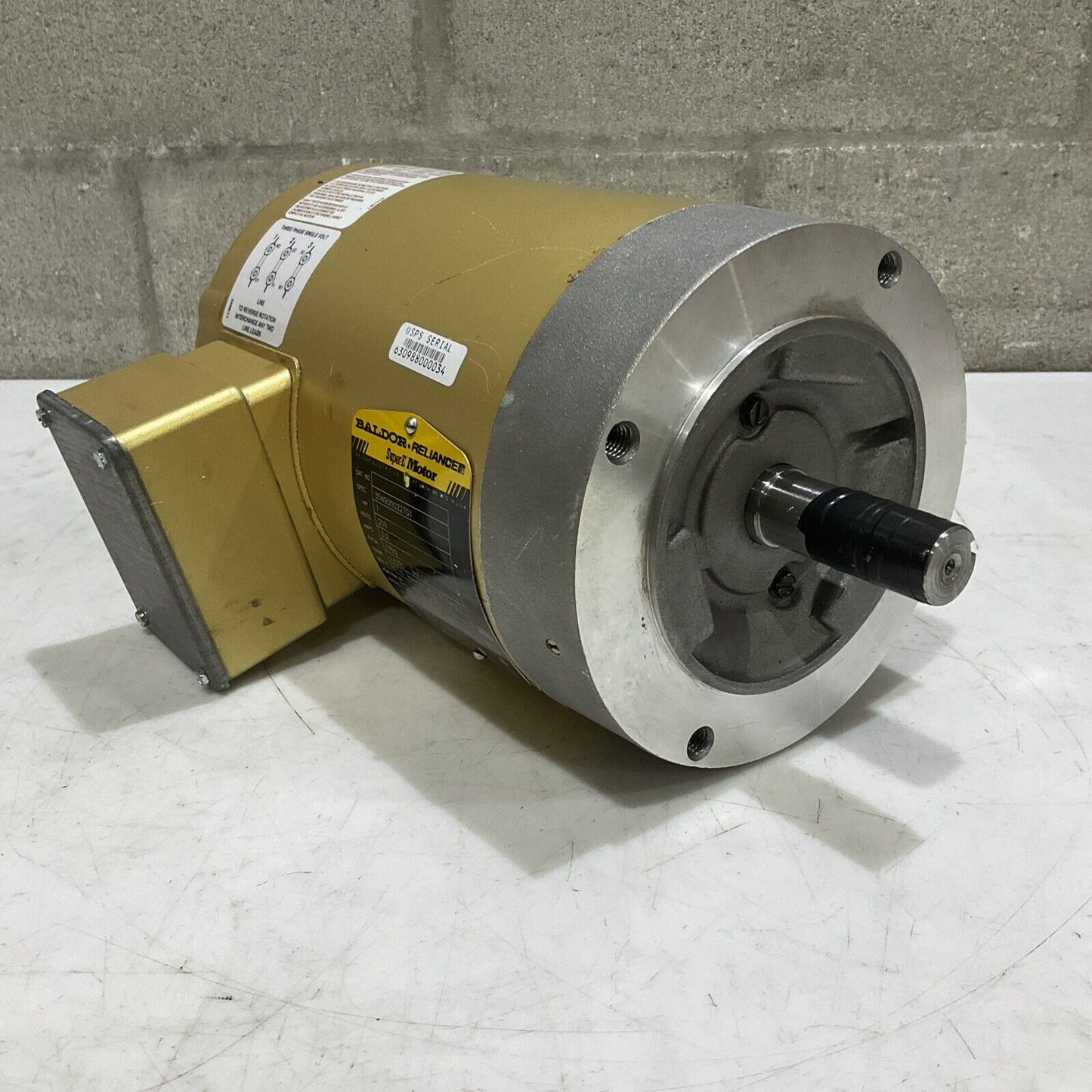 BALDOR RELIANCE 35W900Q227G1 ELECTRIC SUPER MOTOR 1HP 208V 3.2A 1750RPM 60HZ U3S