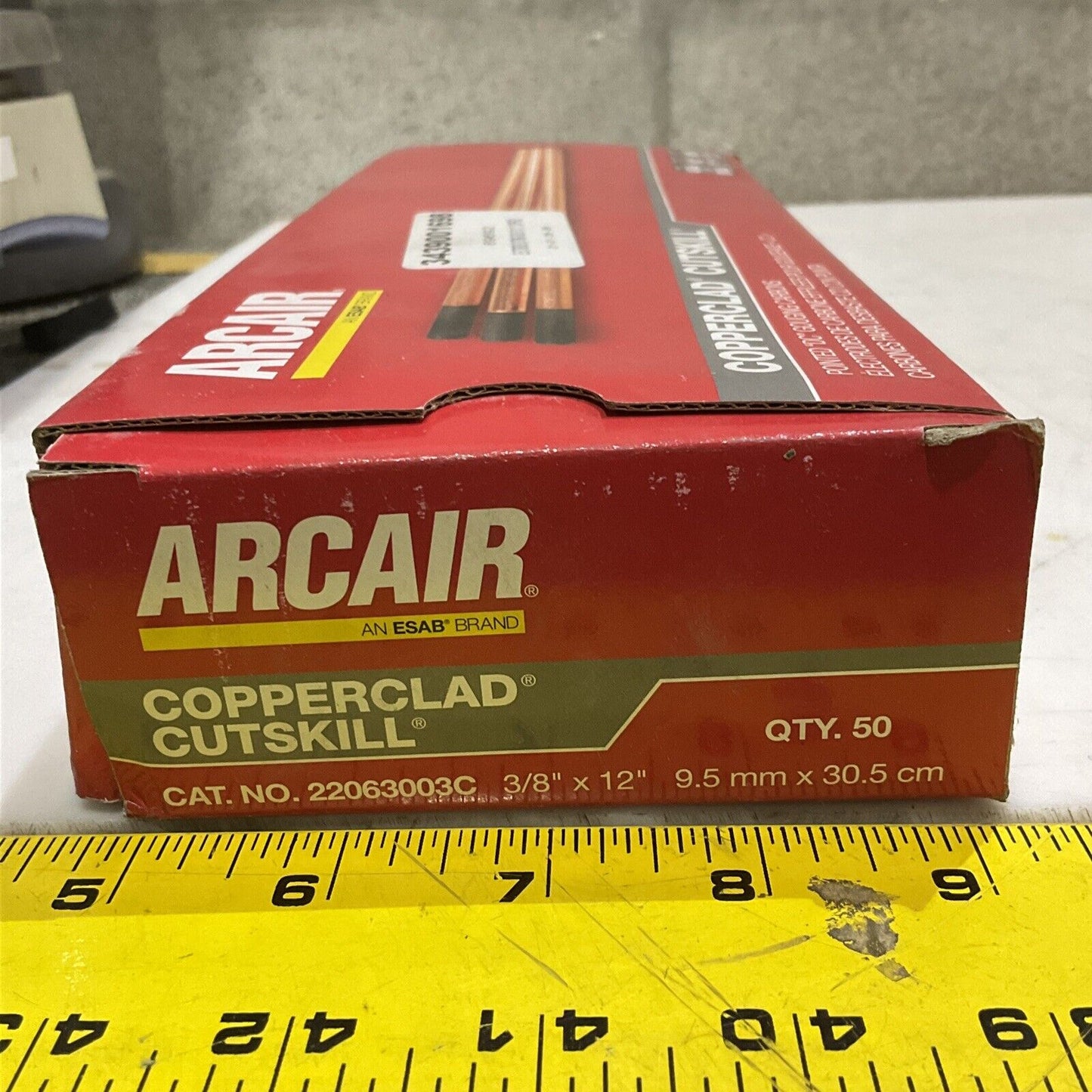 ARCAIR 22063003C COPPERCLAD CUTSKILL ELECTRODE CUTTING ROD 3/8” X 12” 4.5LB 373