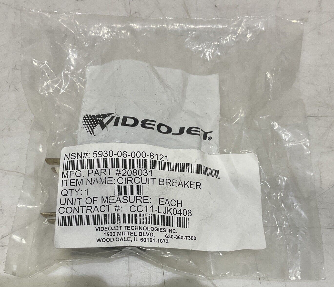 SCHURTER TA45-ABDWRJ10C0 240VAC 60VDC CIRCUIT BREAKER U3S