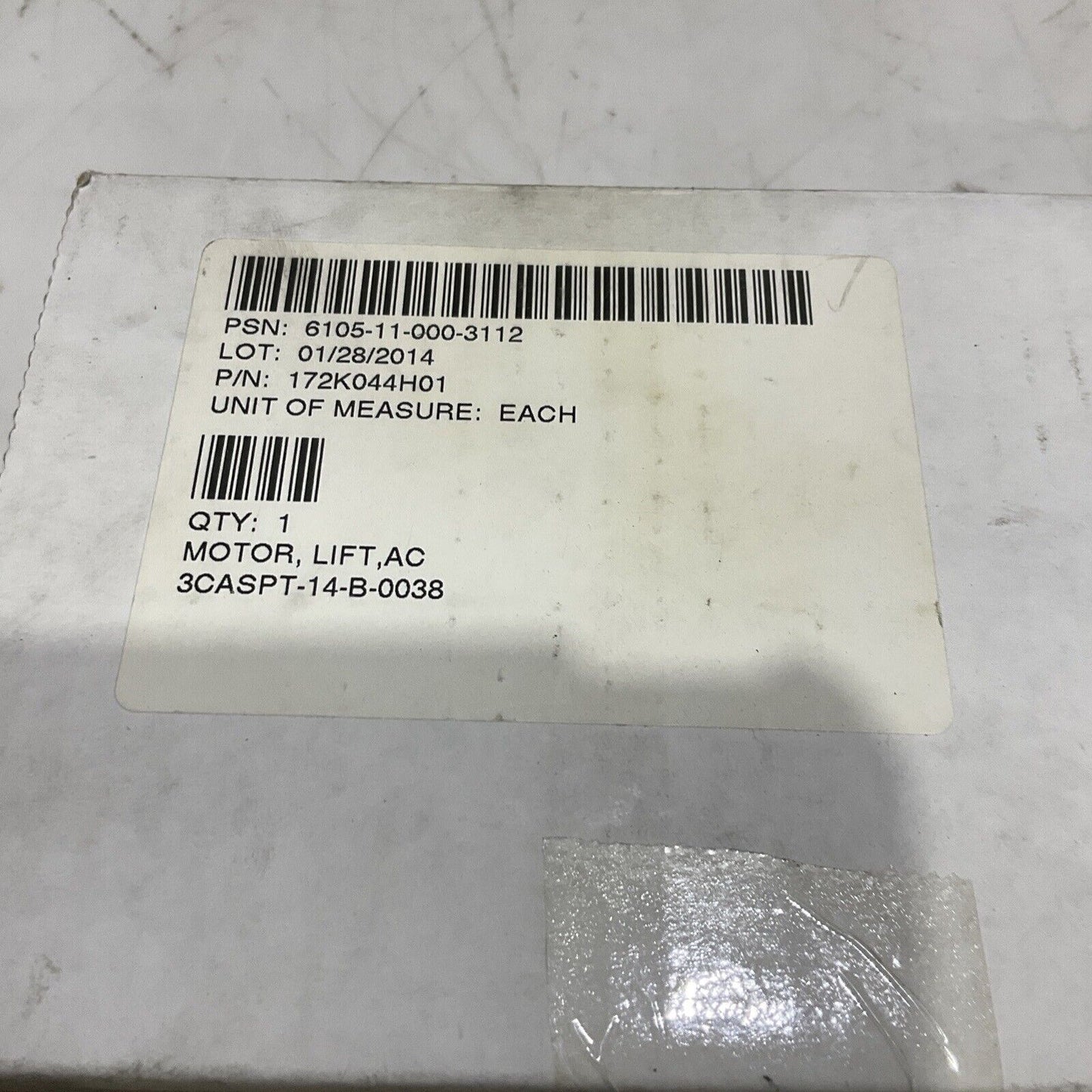 MERKLE KORFF 3732-350 172K044H01 ES410N GEAR MOTOR 240 V 60 HZ LIFT MOTOR U3S