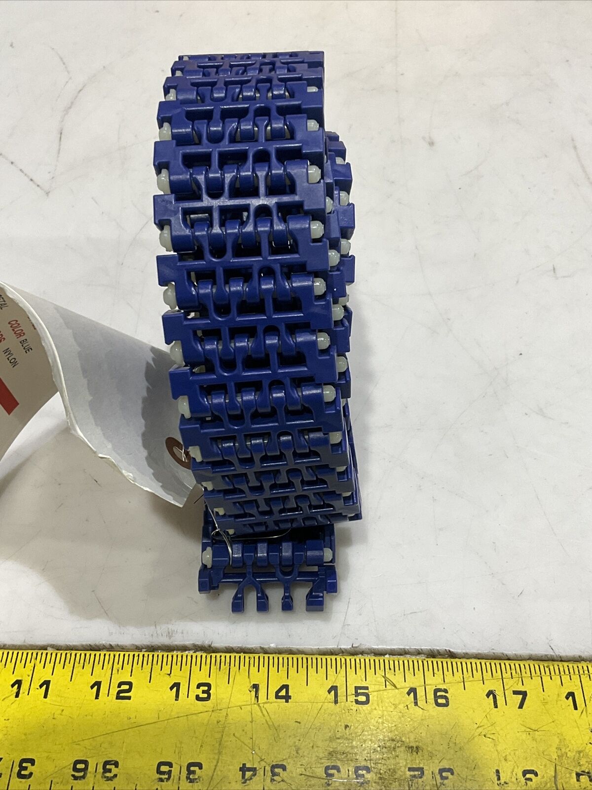 INTRALOX HF-8033-1 TABBED BELT 113 LINKS 5.60 FT X 1.8 IN BLUE NYLON 113 ROWSU3S