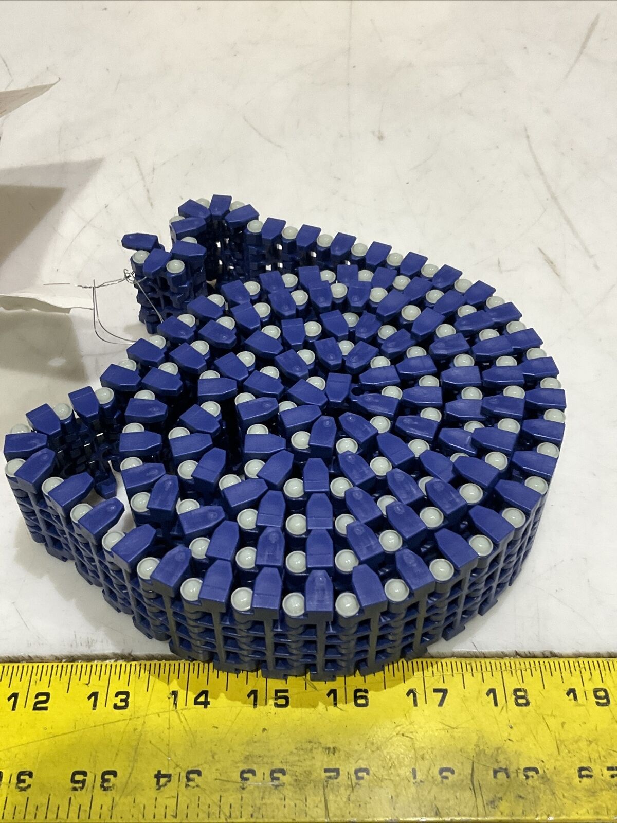 INTRALOX HF-8033-1 TABBED BELT 113 LINKS 5.60 FT X 1.8 IN BLUE NYLON 113 ROWSU3S