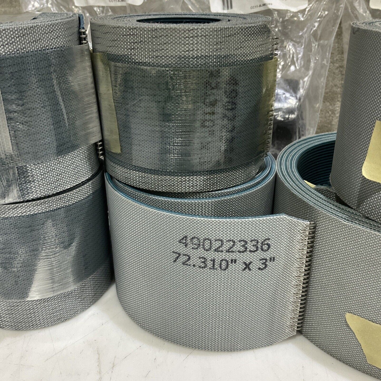 49022336 BELT STRIP 72.310 IN X 3IN LOT OF 7 U3S