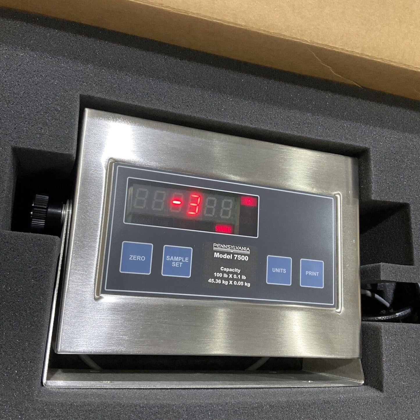 PENNSYLVANIA 7500 SAE-5006-SPI MSWYB INDICATOR SCALE MODEL 7500 CLASS III U3S