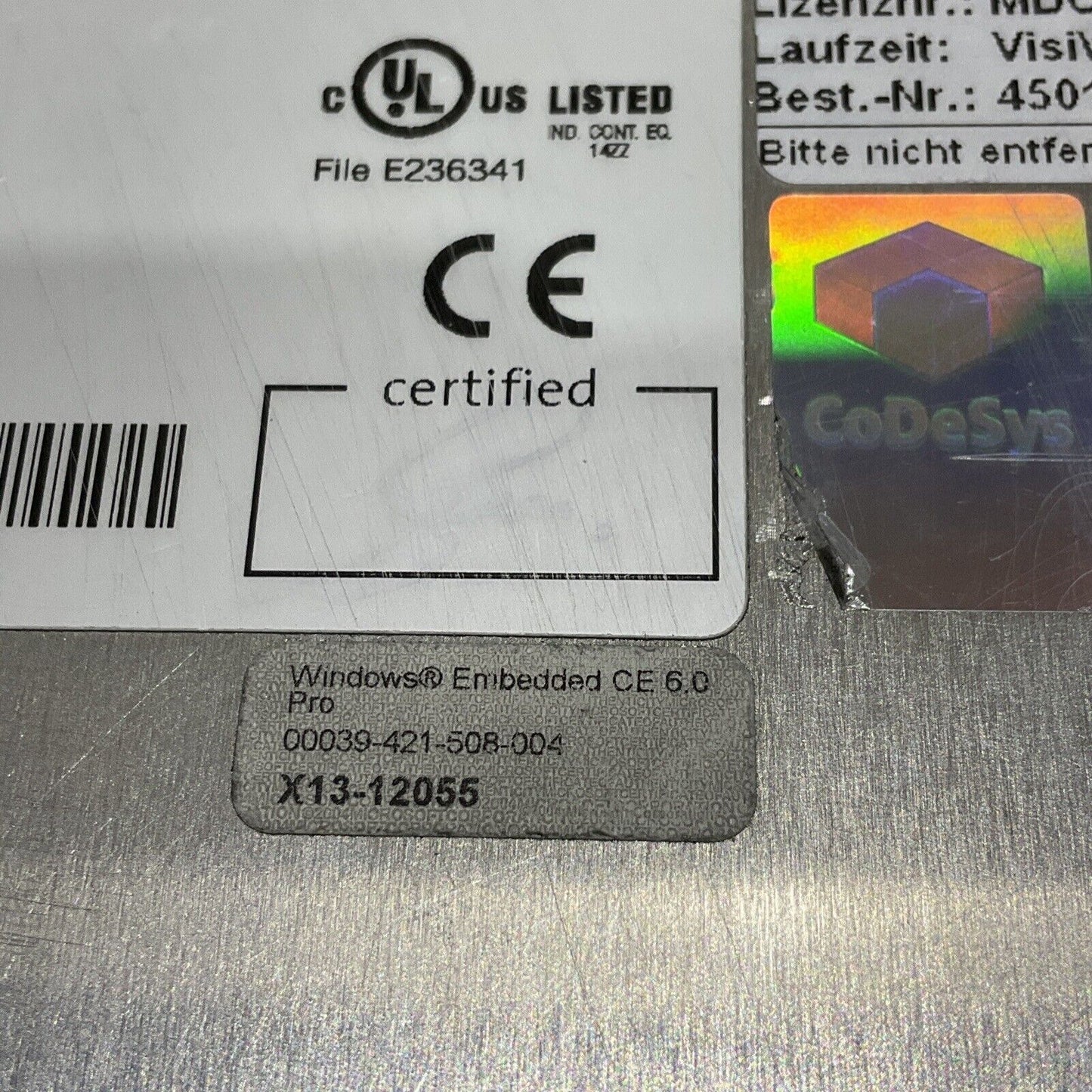 LENZE EL 1700 3401-005 FRONT TOUCH MODULE U3S