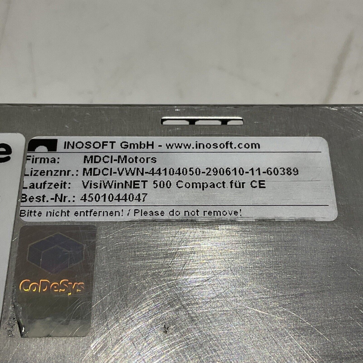 LENZE EL 1700 3401-005 FRONT TOUCH MODULE U3S
