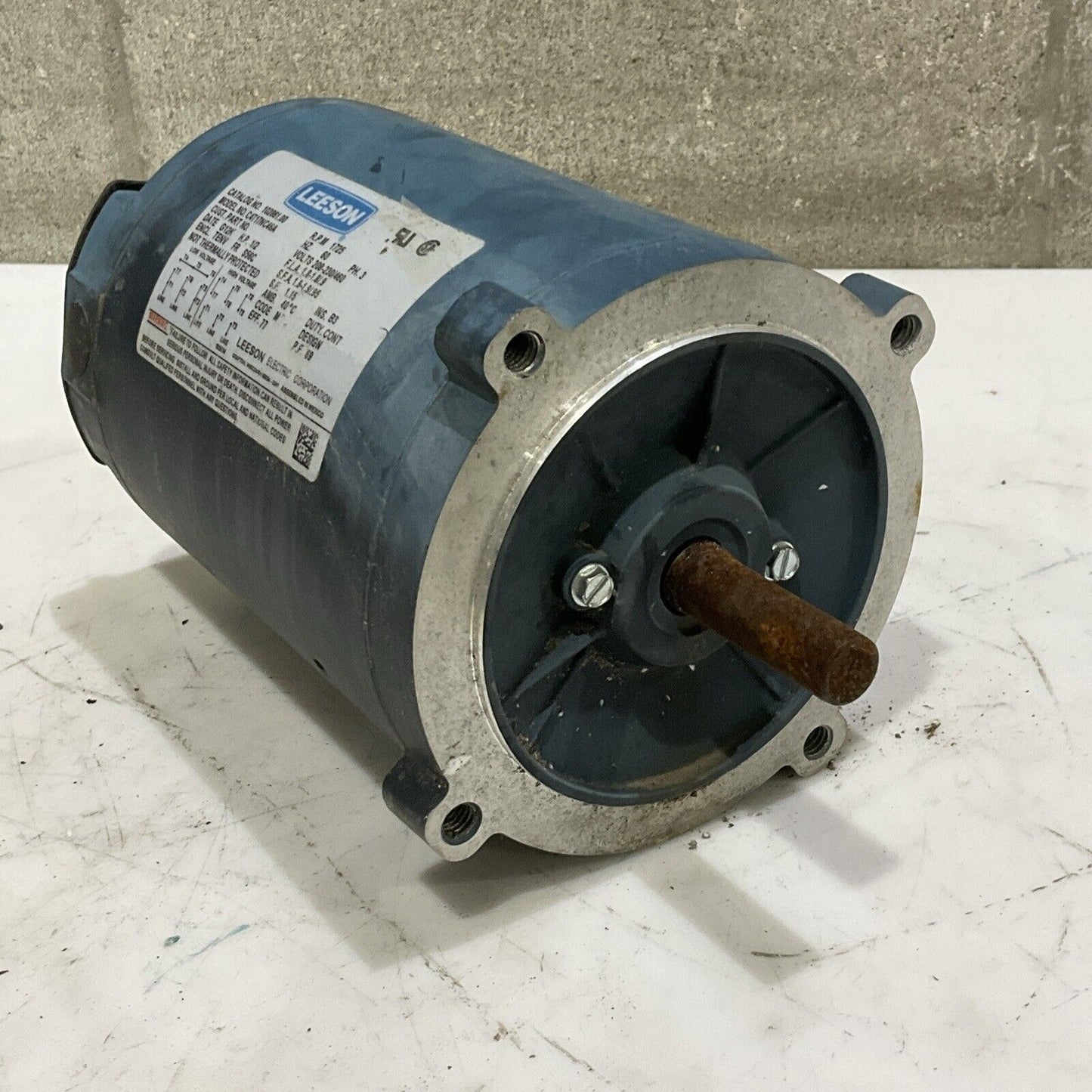 LEESON C4T17NC46A 102861.00 MOTOR 1725 RPM 60HZ PH 3 460 V U4M