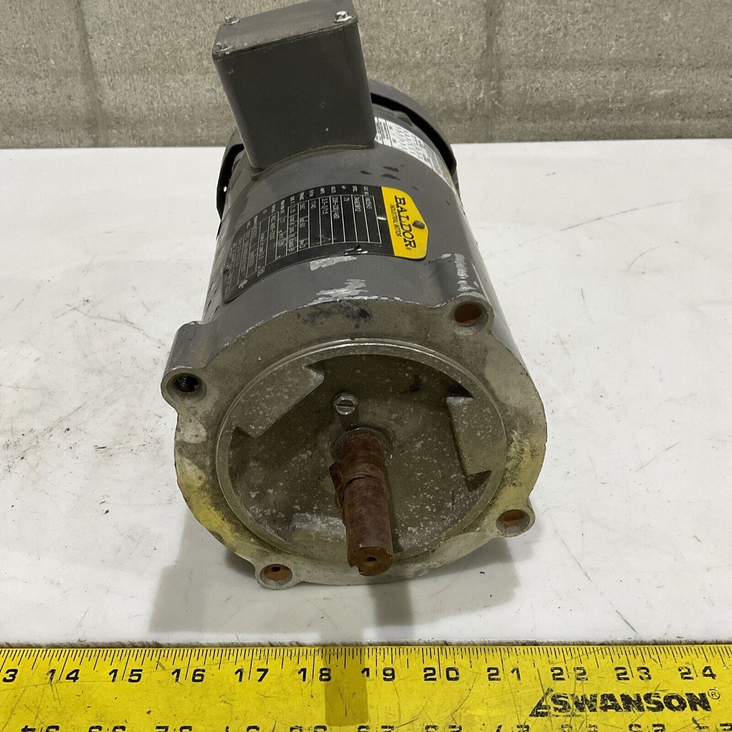 BALDOR DODGE VM3543 INDUSTRIAL MOTOR .75 HP 460V 1140 RPM U4M