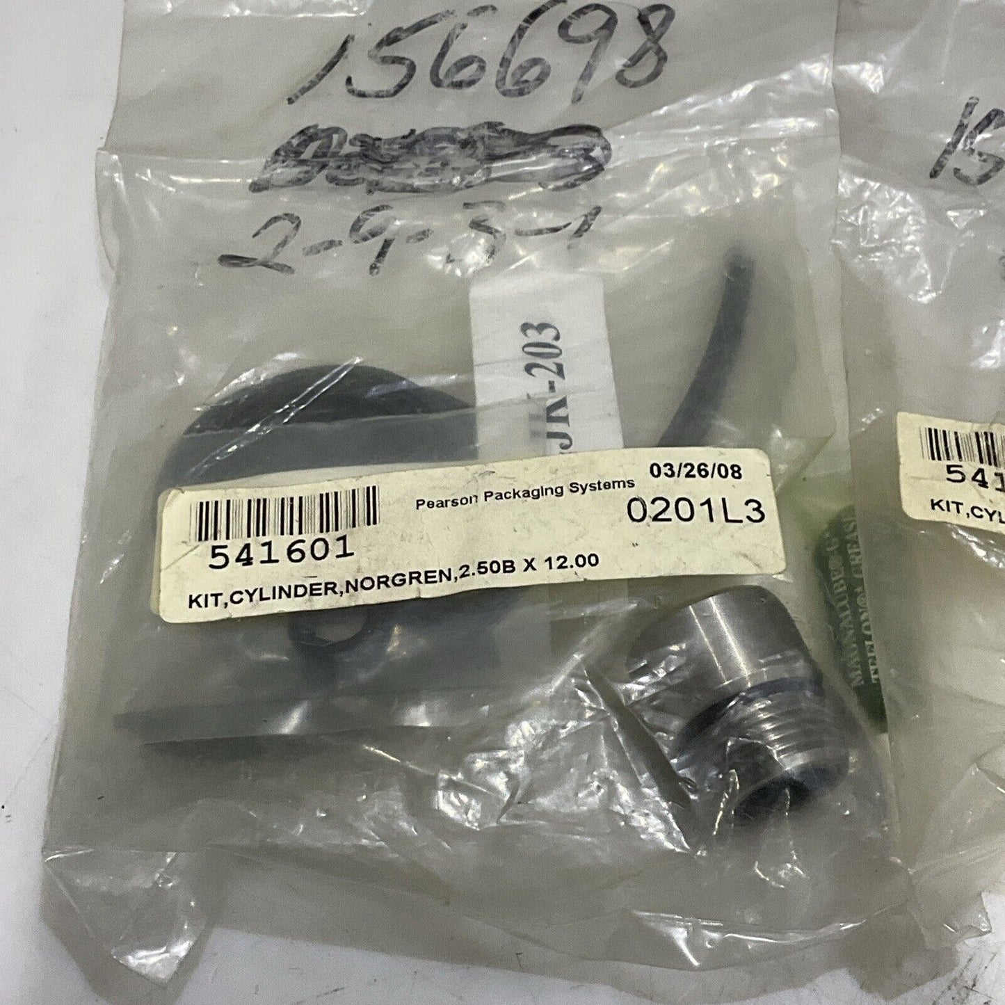 NORGREN 0201L3 541601 2.50B X 12 CYLINDER REPAIR KIT LOT OF 2 U4M