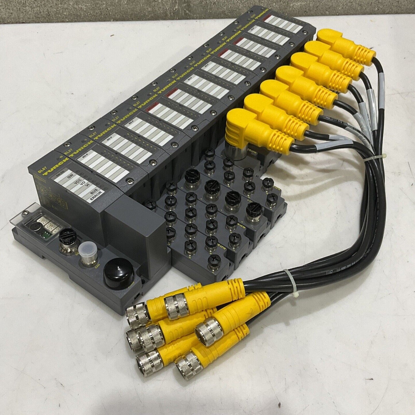 TURCK 165K100 BL67 TW-CO 8DI-P 8DO-0,5A-P BL67-B-4M12-P CANOPEN ASSEMBLY U3S