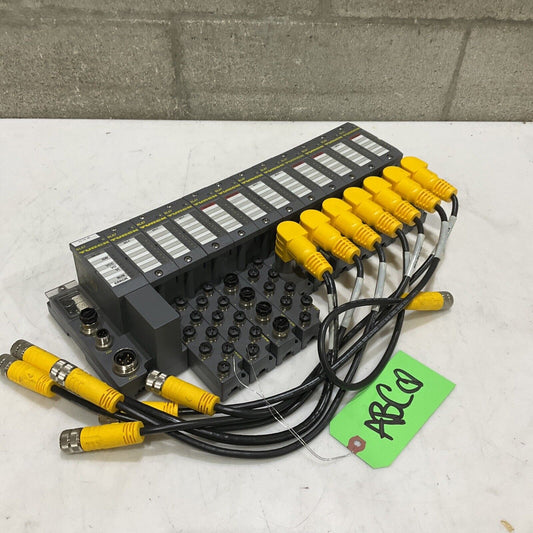 TURCK 165K100 BL67 TW-CO 8DI-P 8DO-0,5A-P BL67-B-4M12-P CANOPEN ASSEMBLY U3S