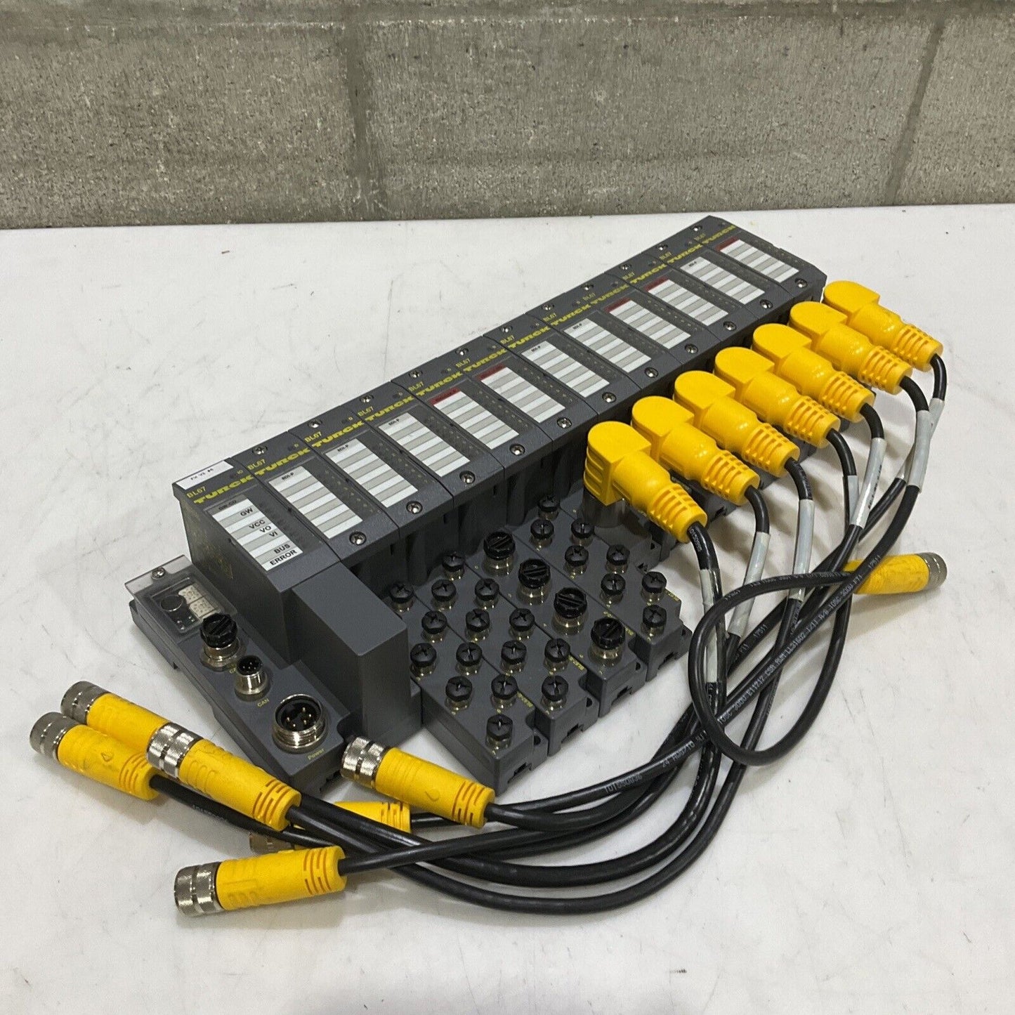 TURCK 165K100 BL67 TW-CO 8DI-P 8DO-0,5A-P BL67-B-4M12-P CANOPEN ASSEMBLY U3S