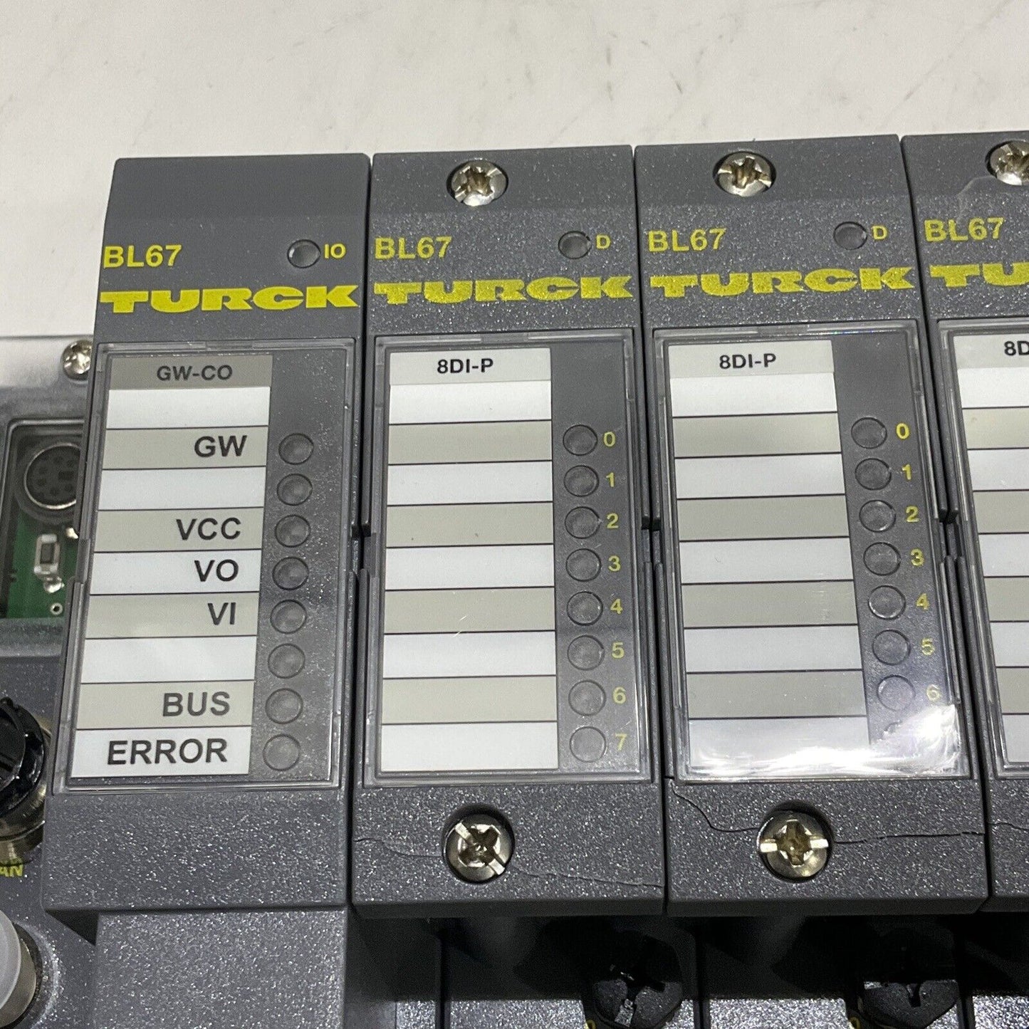 TURCK 165K100 BL67 TW-CO 8DI-P 8DO-0,5A-P BL67-B-4M12-P CANOPEN ASSEMBLY U3S