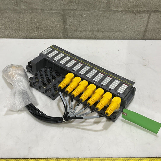 TURCK 165K100 BL67 TW-CO 8DI-P 8DO-0,5A-P BL67-B-4M12-P CANOPEN ASSEMBLY U3S