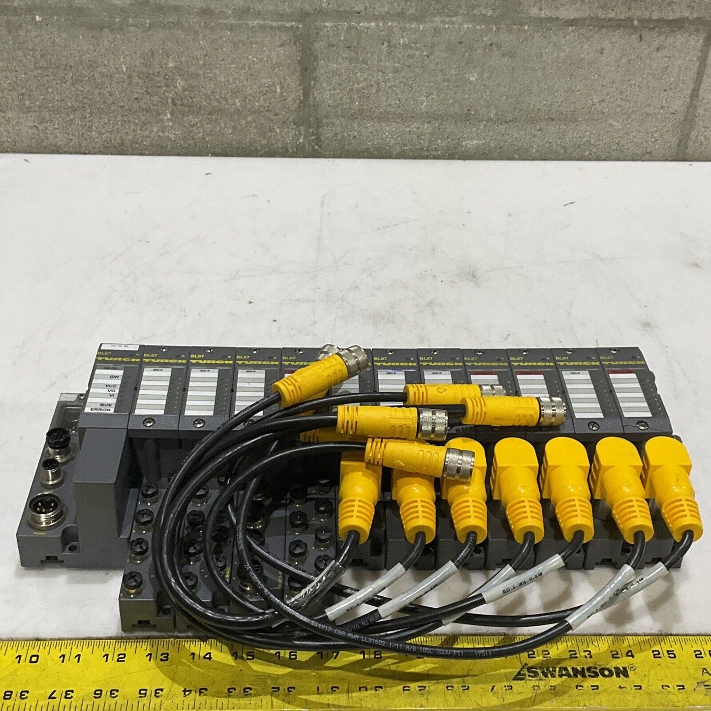 TURCK 165K100 BL67 TW-CO 8DI-P 8DO-0,5A-P BL67-B-4M12-P CANOPEN ASSEMBLY U3S