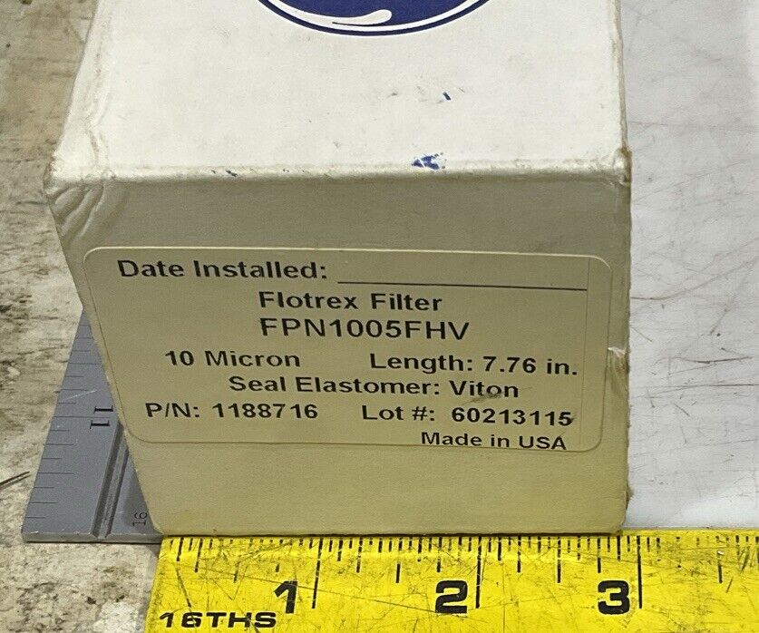 GENERAL ELECTRIC FPN1005FHV FLOTREX POLYPROPYLENE CARTRIDGE FILTER 554