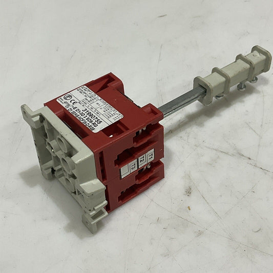 EEC AEG 31990755 E D1-3D 3 SD8-RG EMERGENCY DISCONNECT SWITCH W/O LEVER KNOB U4M