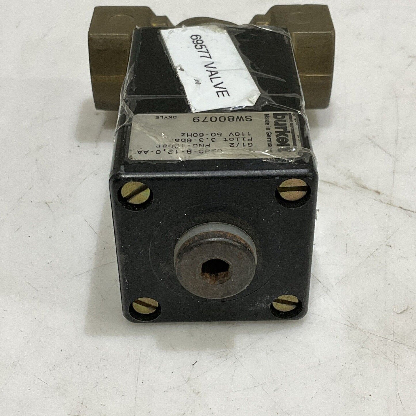 BURKERT 0263 B 12,0 EPUM MS SW80079 PILOT SOLENOID VALVE 110V 50/60HZ 3.3-6 U4M