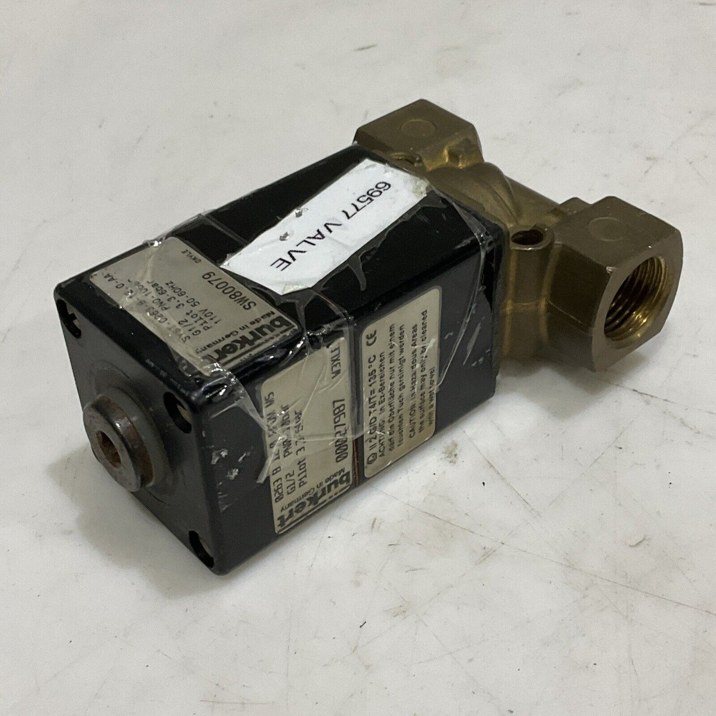 BURKERT 0263 B 12,0 EPUM MS SW80079 PILOT SOLENOID VALVE 110V 50/60HZ 3.3-6 U4M