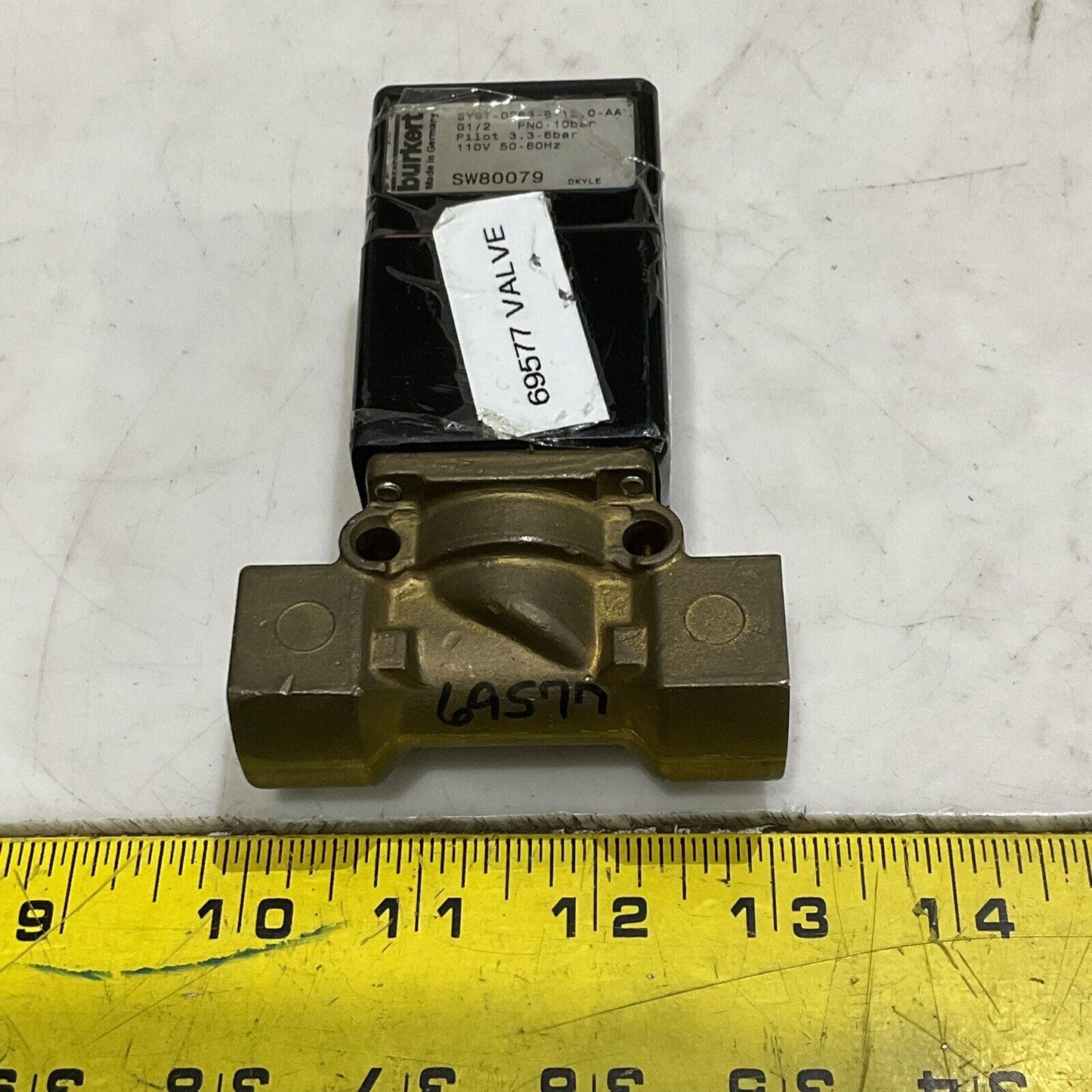 BURKERT 0263 B 12,0 EPUM MS SW80079 PILOT SOLENOID VALVE 110V 50/60HZ 3.3-6 U4M