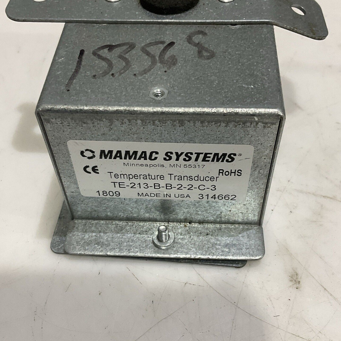 MAMAC SYSTEMS TE-213-B-B-2-2-C-3 TEMPERATURE TRANSDUCER LOT OF 2 U4M