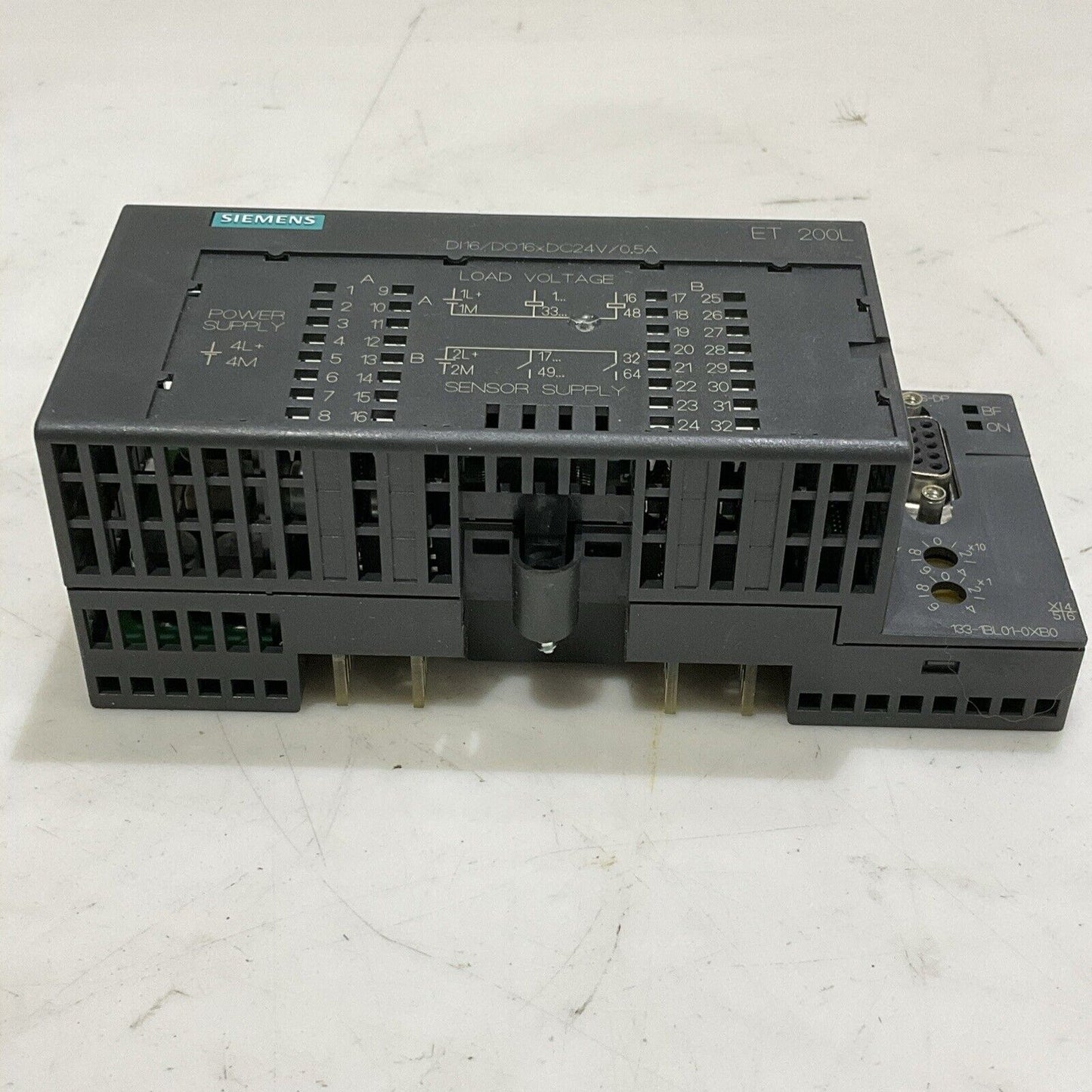 SIEMENS 6ES7 133-1BL01-0XB0 PLC CONTROL MODULE BASE DIGITAL I/O U4M