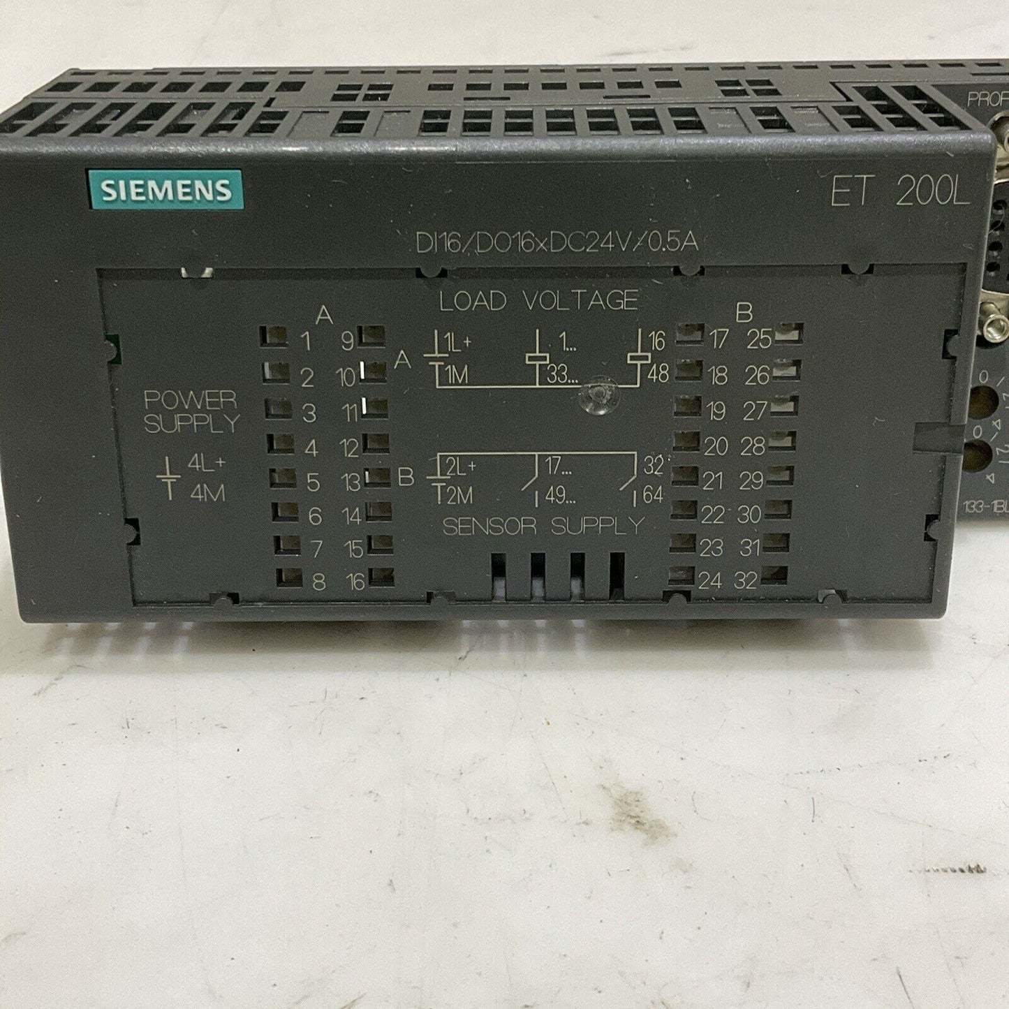 SIEMENS 6ES7 133-1BL01-0XB0 PLC CONTROL MODULE BASE DIGITAL I/O U4M