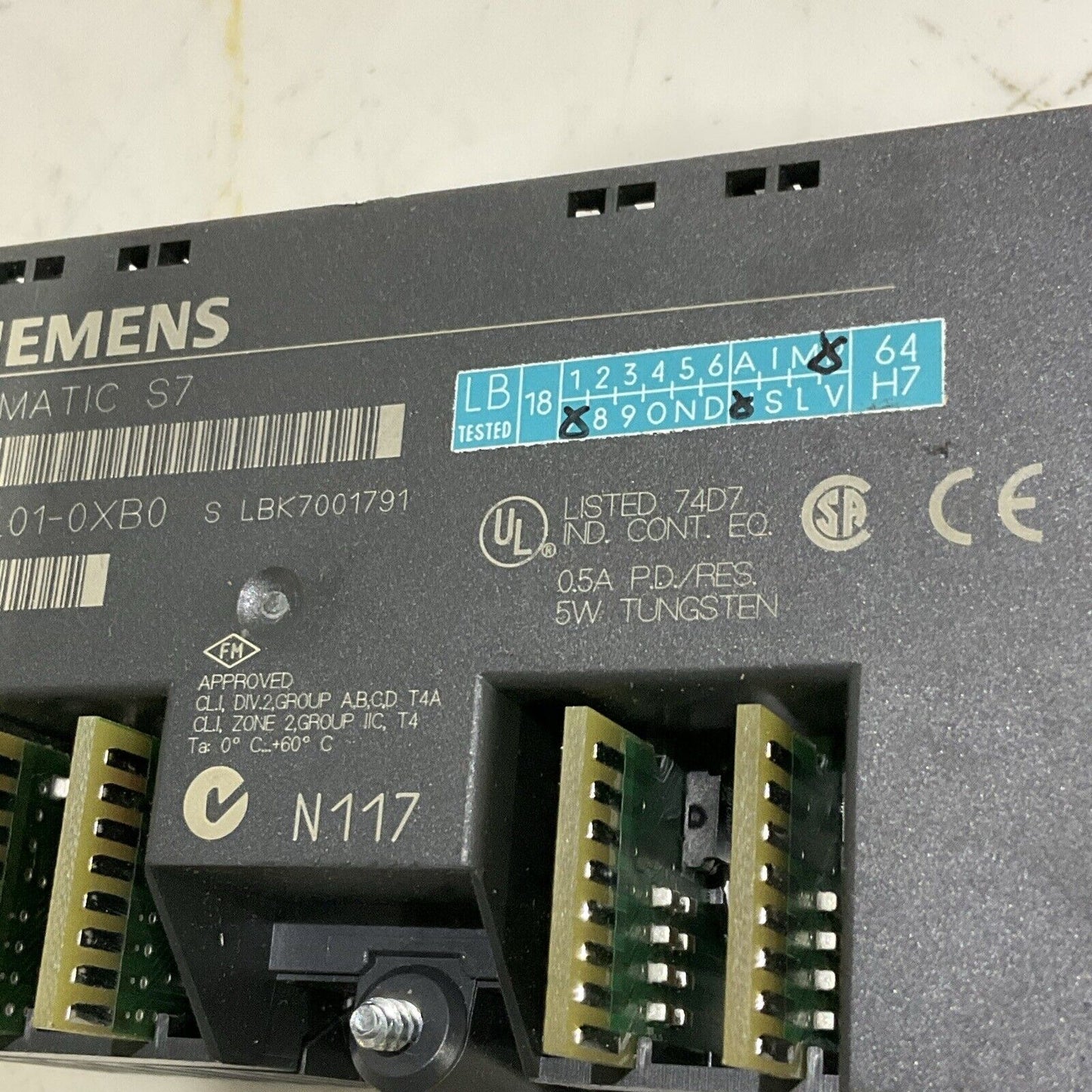 SIEMENS 6ES7 133-1BL01-0XB0 PLC CONTROL MODULE BASE DIGITAL I/O U4M