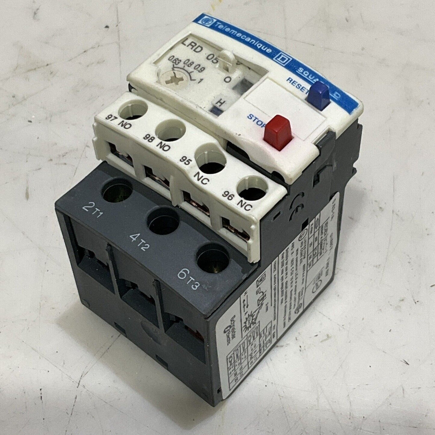 TELEMECANIQUE SQUARE D 0.63-1A MOTOR STARTER CIRCUIT BREAKER 600V U4M