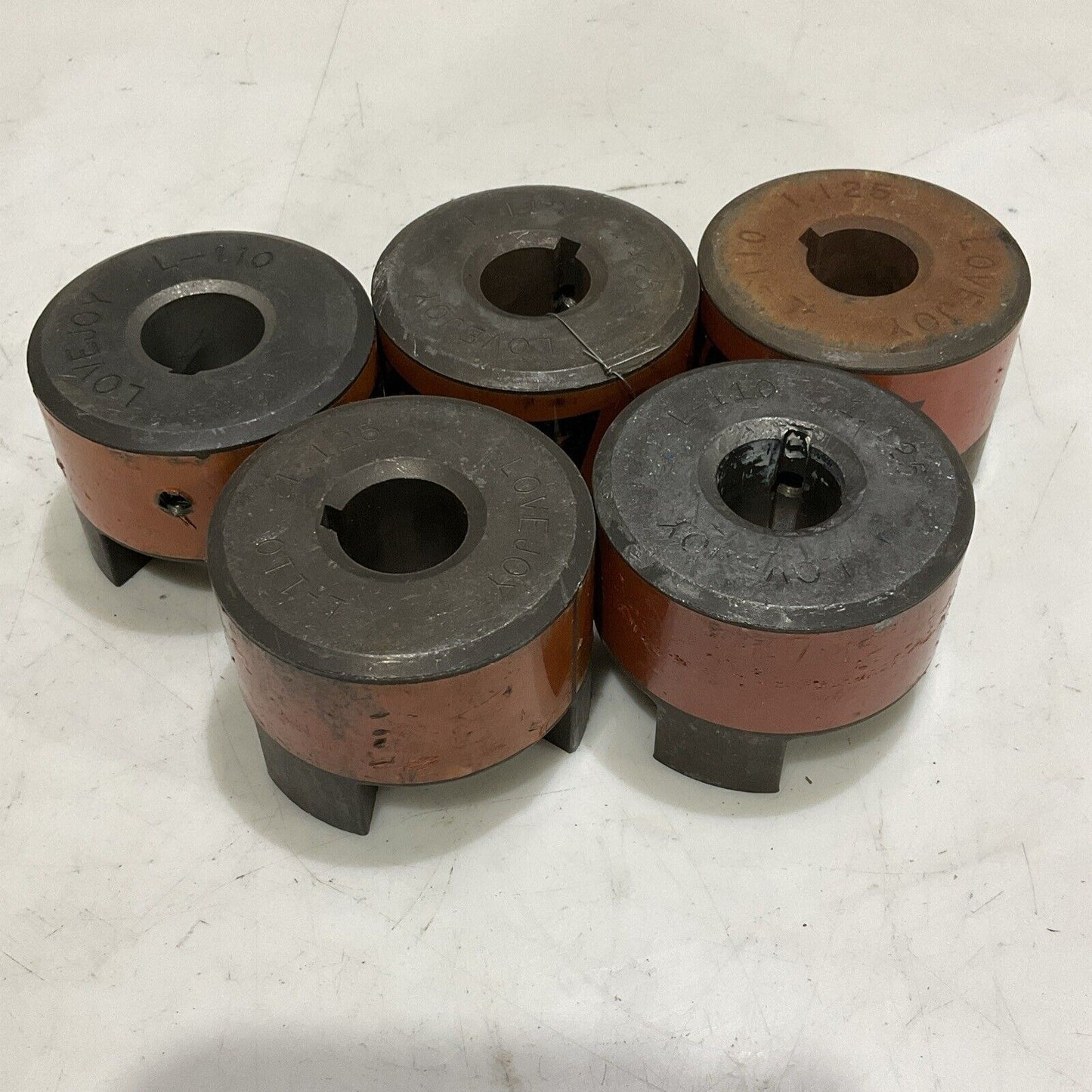 LOVEJOY L-110 COUPLING JAW 1.125 HUB 1-3/16 1/4 X 1/8 KW LOT OF 5 U4M