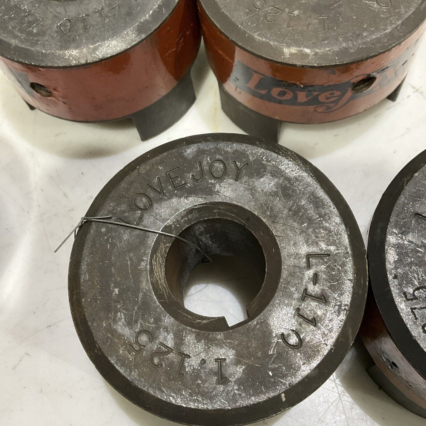 LOVEJOY L-110 COUPLING JAW 1.125 HUB 1-3/16 1/4 X 1/8 KW LOT OF 5 U4M