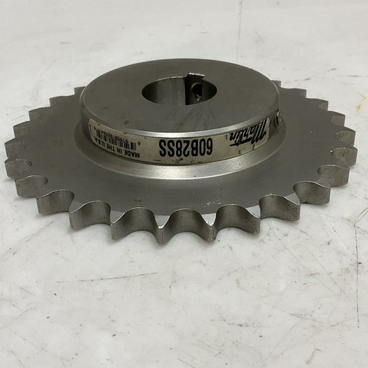MARTIN 60B28SS SPROCKET STAINLESS ROLLER CHAIN SPROCKET 28 TEETH 60 CHAIN U4M