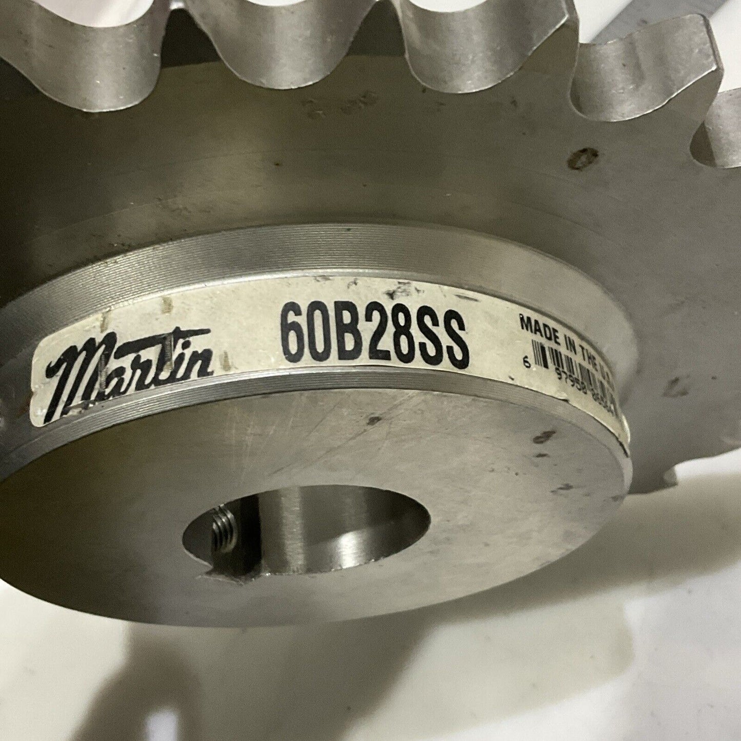 MARTIN 60B28SS SPROCKET STAINLESS ROLLER CHAIN SPROCKET 28 TEETH 60 CHAIN U4M