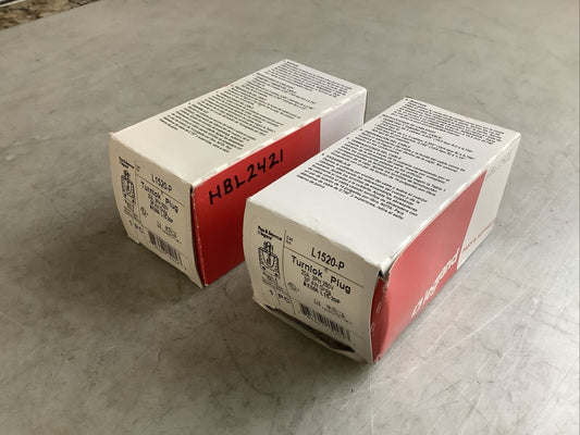 PASS SEYMOUR L1520-P TURNLOK PLUG 20A 3PH 250V 3P 4W 554 - LOT OF 2