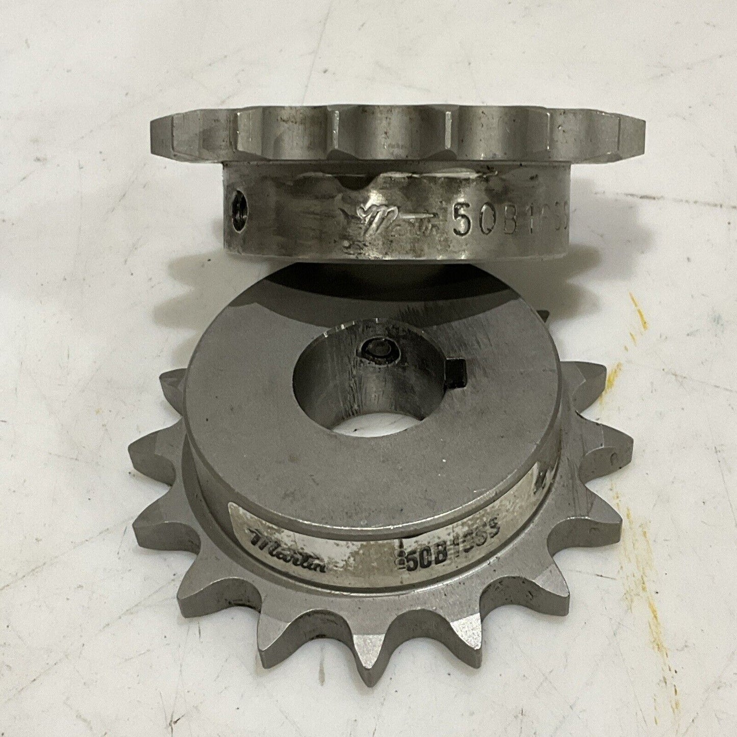 MARTIN 50B16SS SPROCKET & GEAR 16 TEETH 1-1/8” ID LOT OF 2 U4M