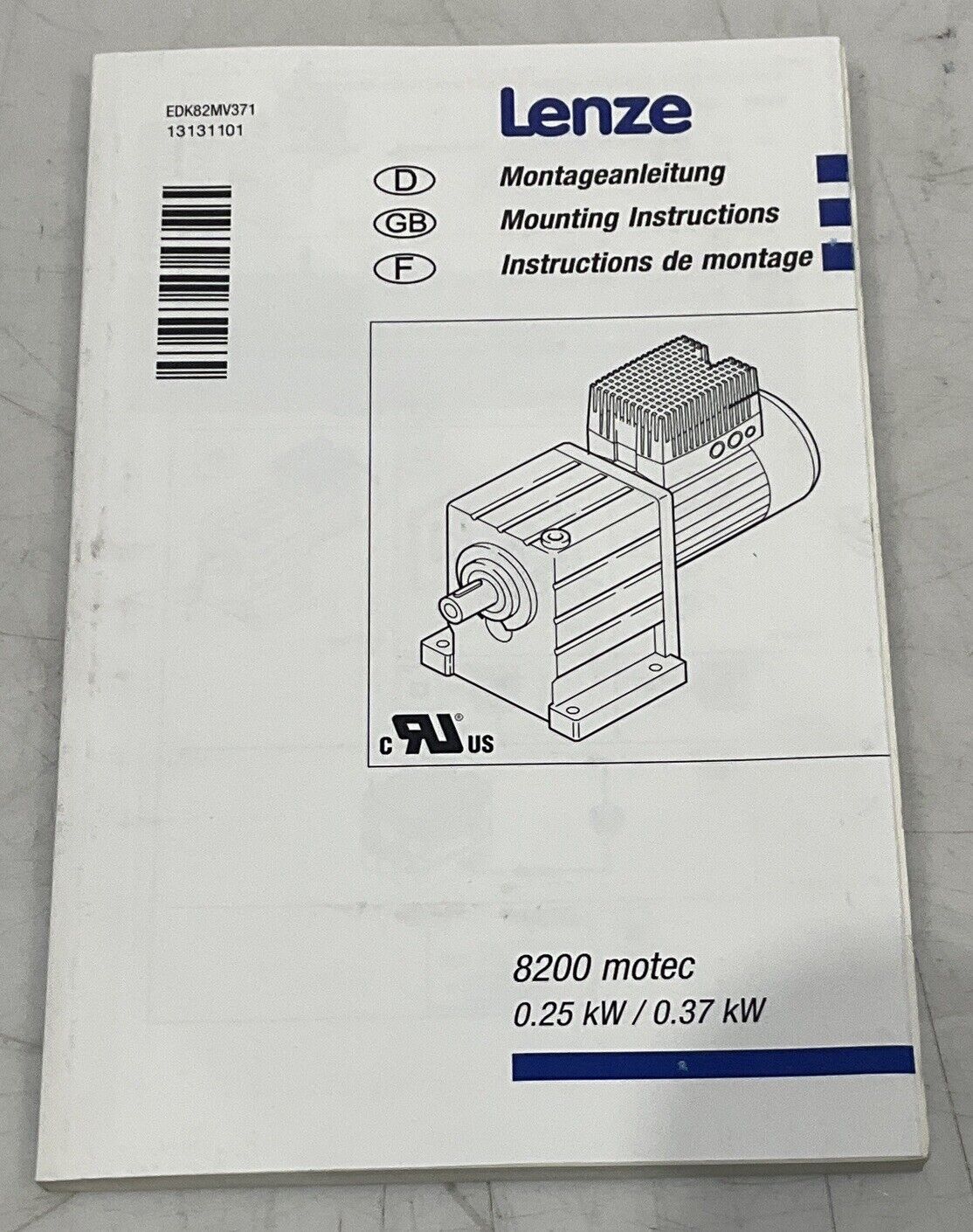 LENZE GKR04-2E VBR 071C32 GEAR MOTOR GEARBOX U3S