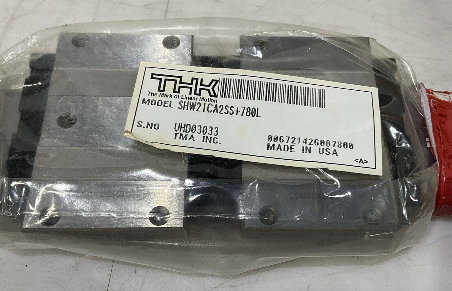 THK SHW21CA2SS+780L LINEAR GUIDE RAIL U3S