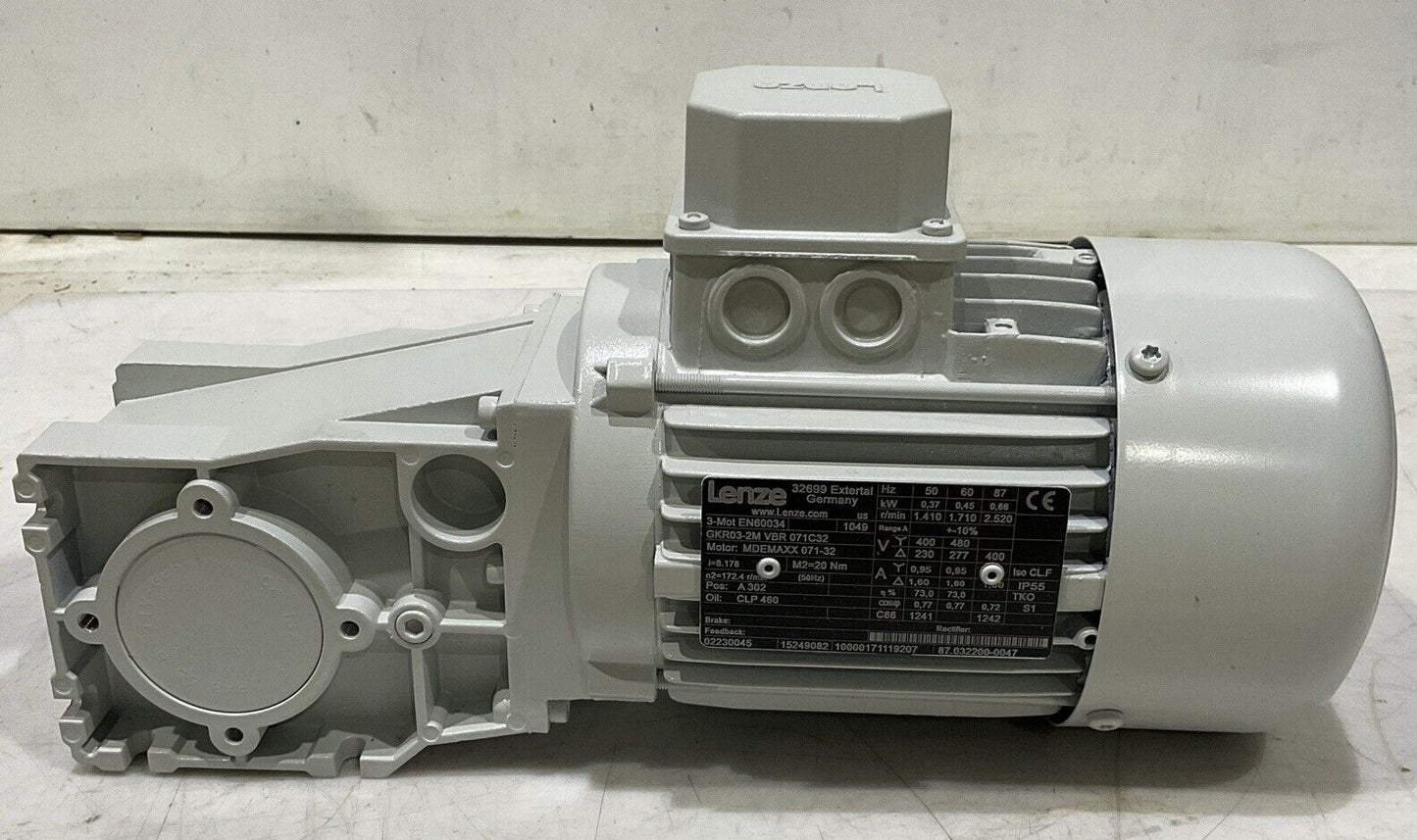 LENZE GKR03-2M VBR 071C32 MDEMAXX 071-32 GEARBOX MOTOR U3S