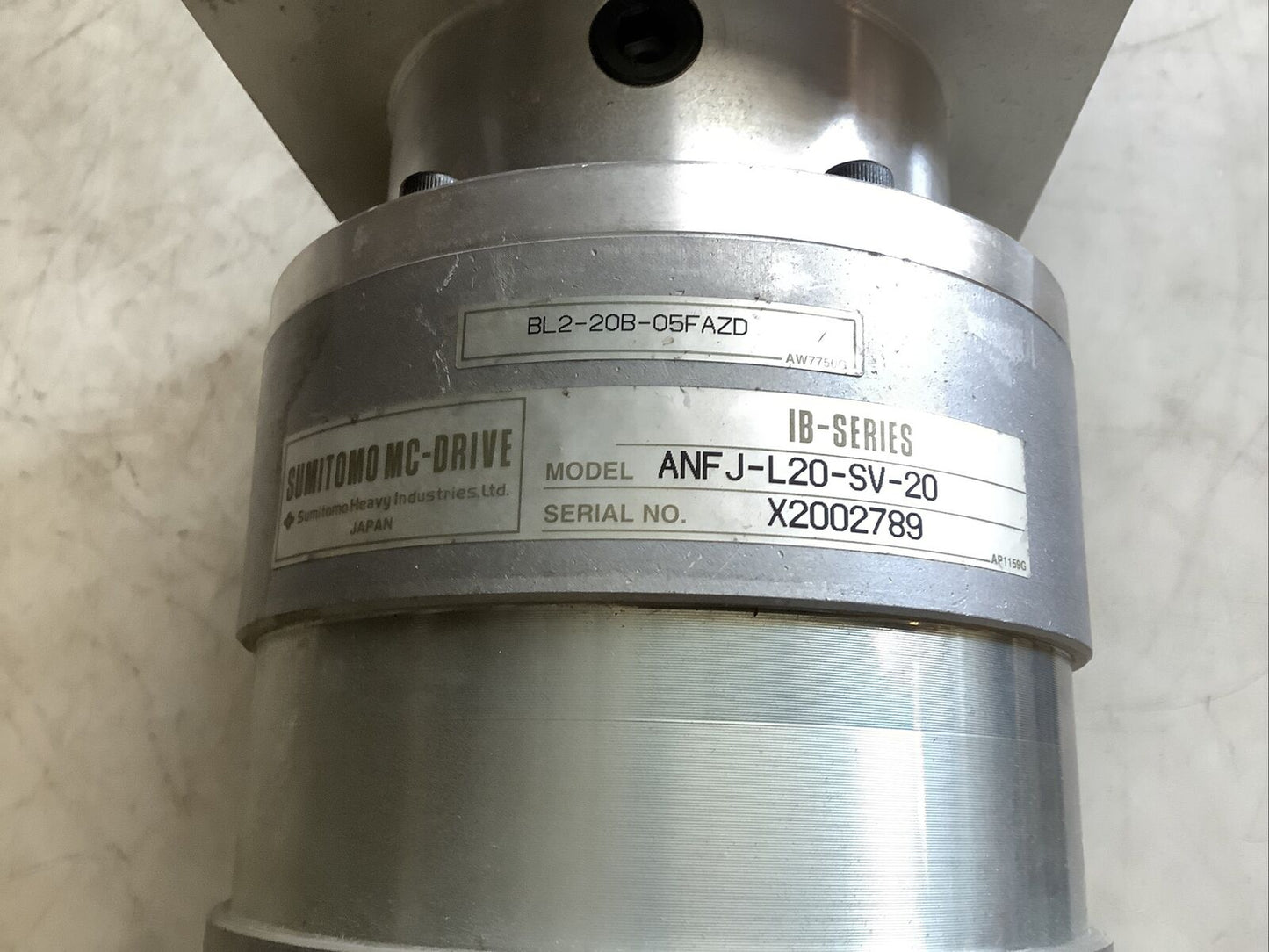 SUMITOMO ANFJ-L20-SV-20 MC DRIVE GEAR REDUCER HHH